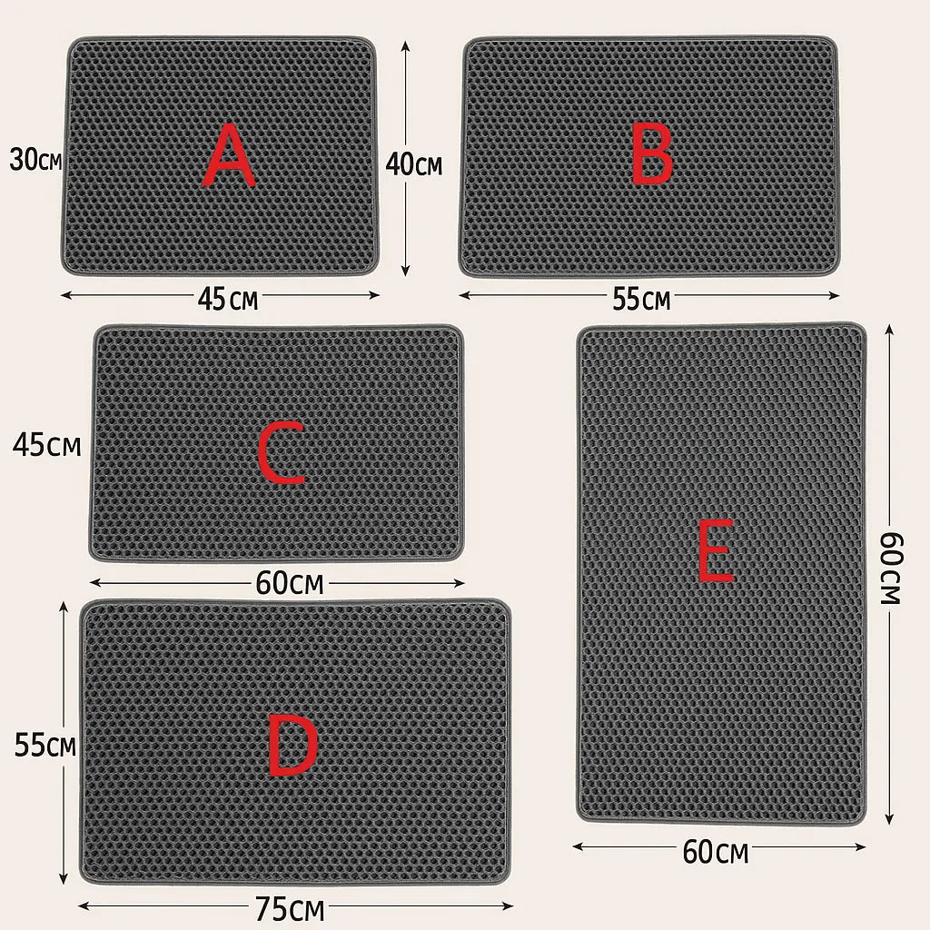 Vattentät Kattlådematta med Dubbla Lager