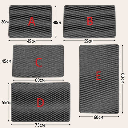 Vattentät Kattlådematta med Dubbla Lager