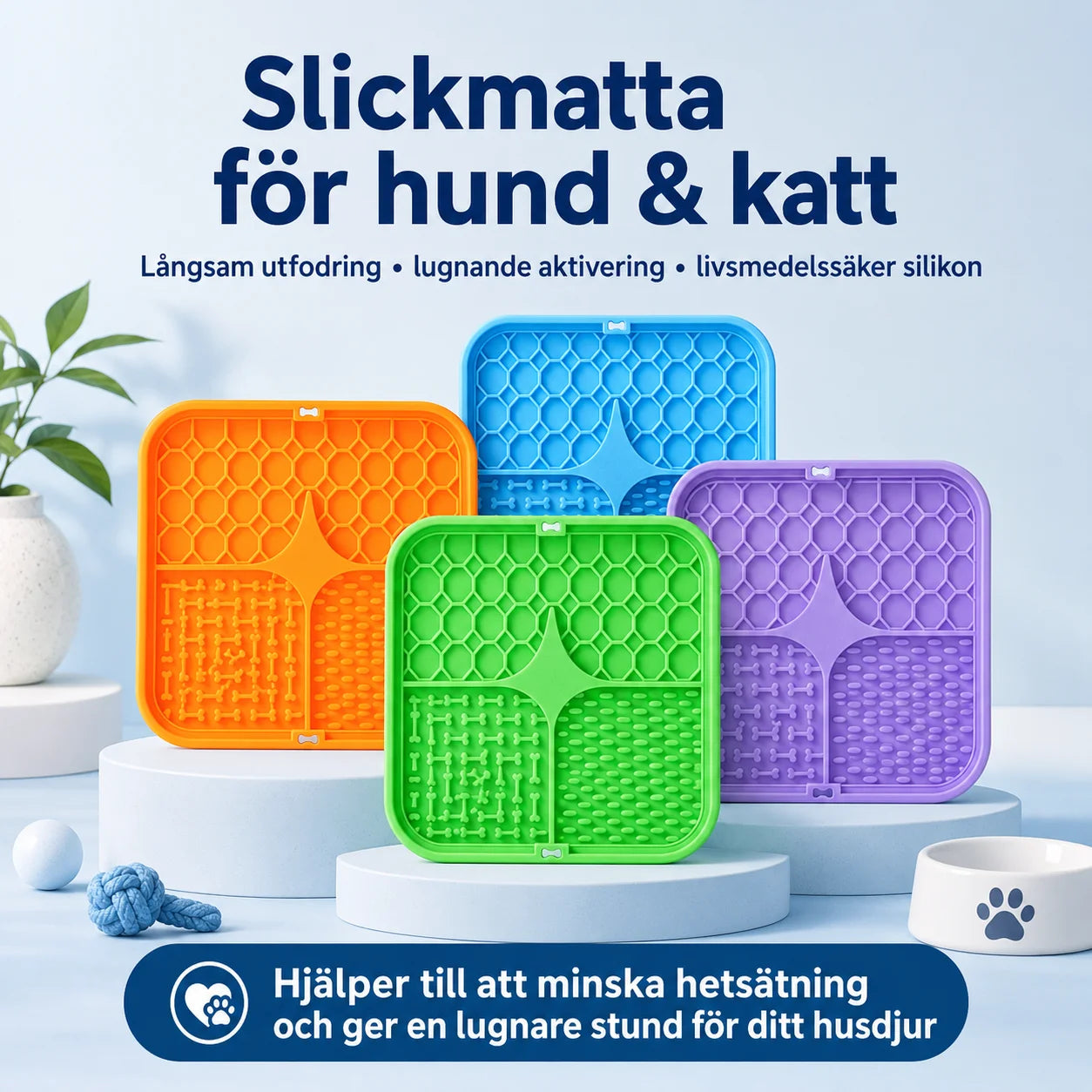 Slikkematte for hund og katt