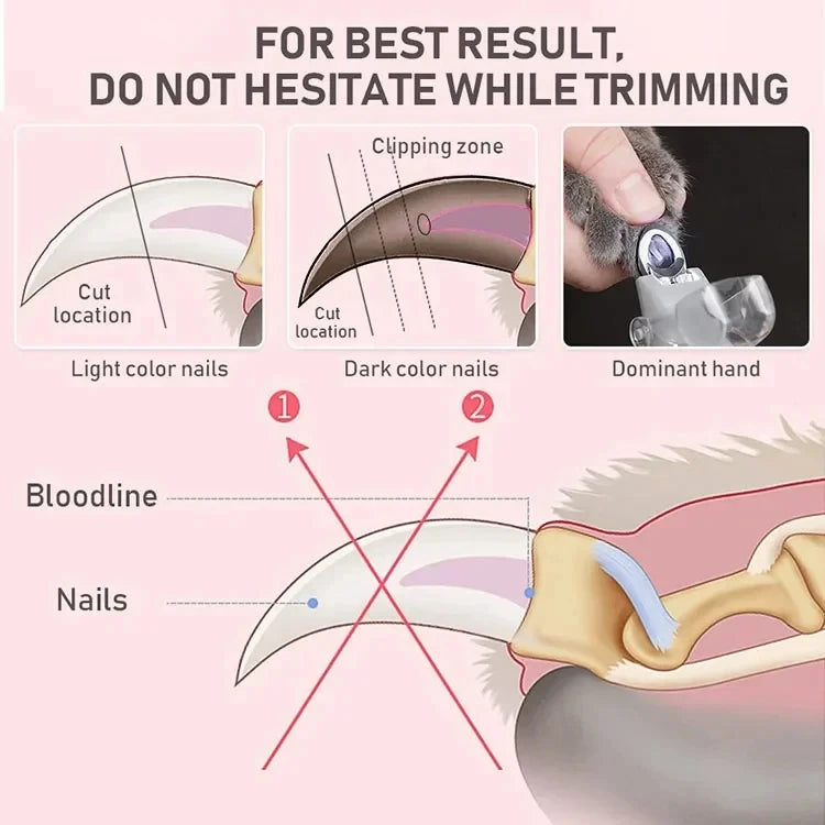 Klotång med LED-ljus