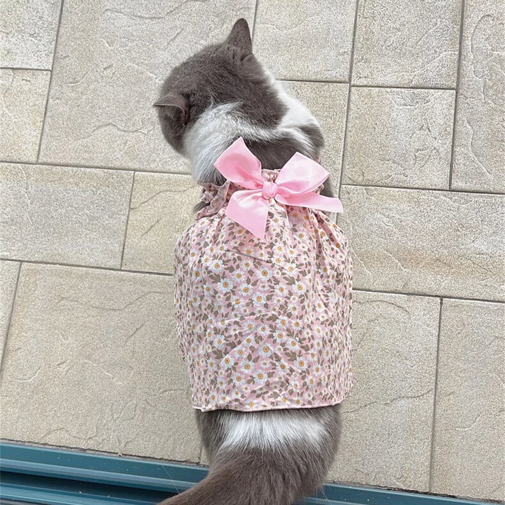 Sommarklänning för Katt, Smådjur & Liten Hund