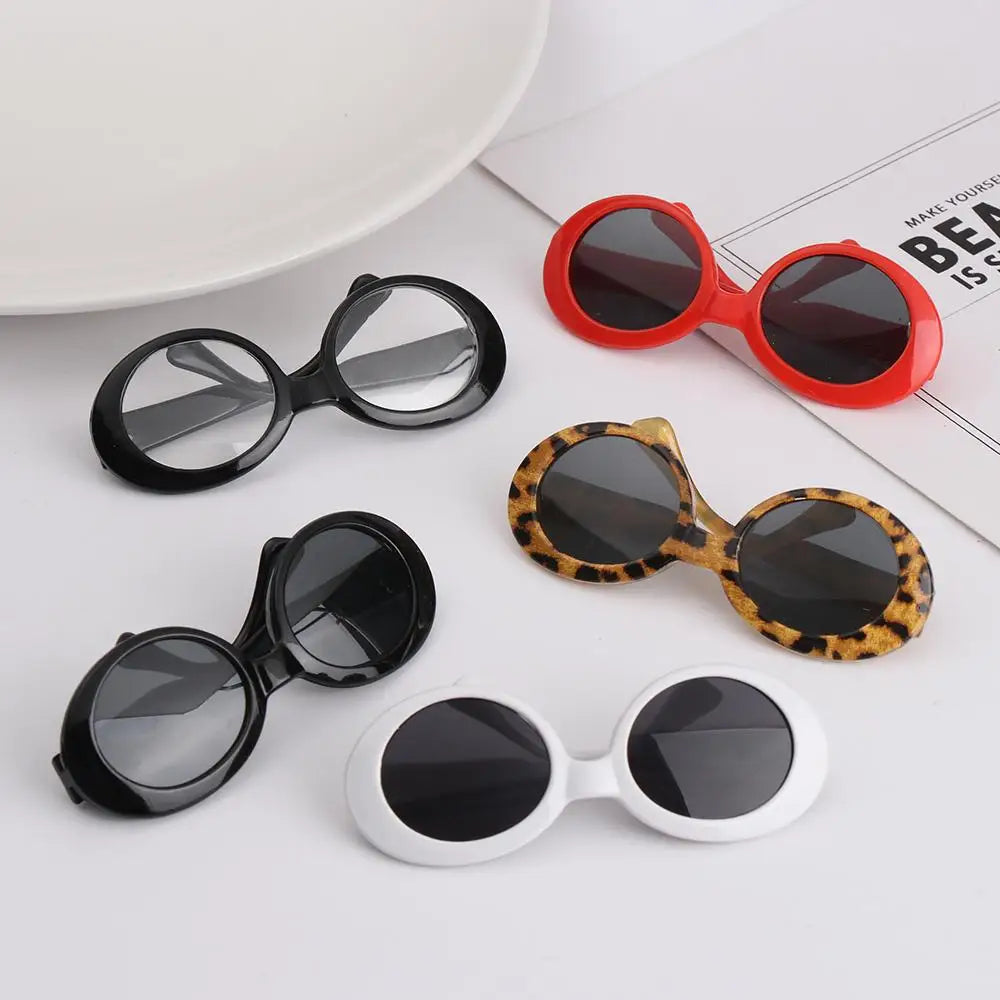 Runda solglasögon för katt