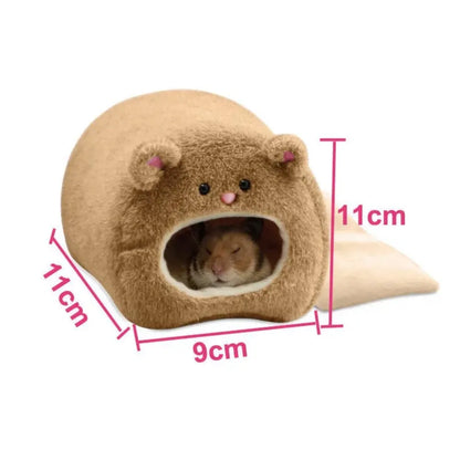 Hamster Myk Varm Seng Rotte Hengekøye Ekorn Vinter Kjæledyrleke Hamsterbur Hus Hengende Reir, Mat Hus Seng Dyr Mus Rotte Reir