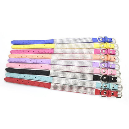 Glittrigt Hundhalsband med Kristaller