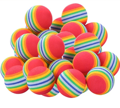 Färgglada Regnbågsbollar för Katt & Hund