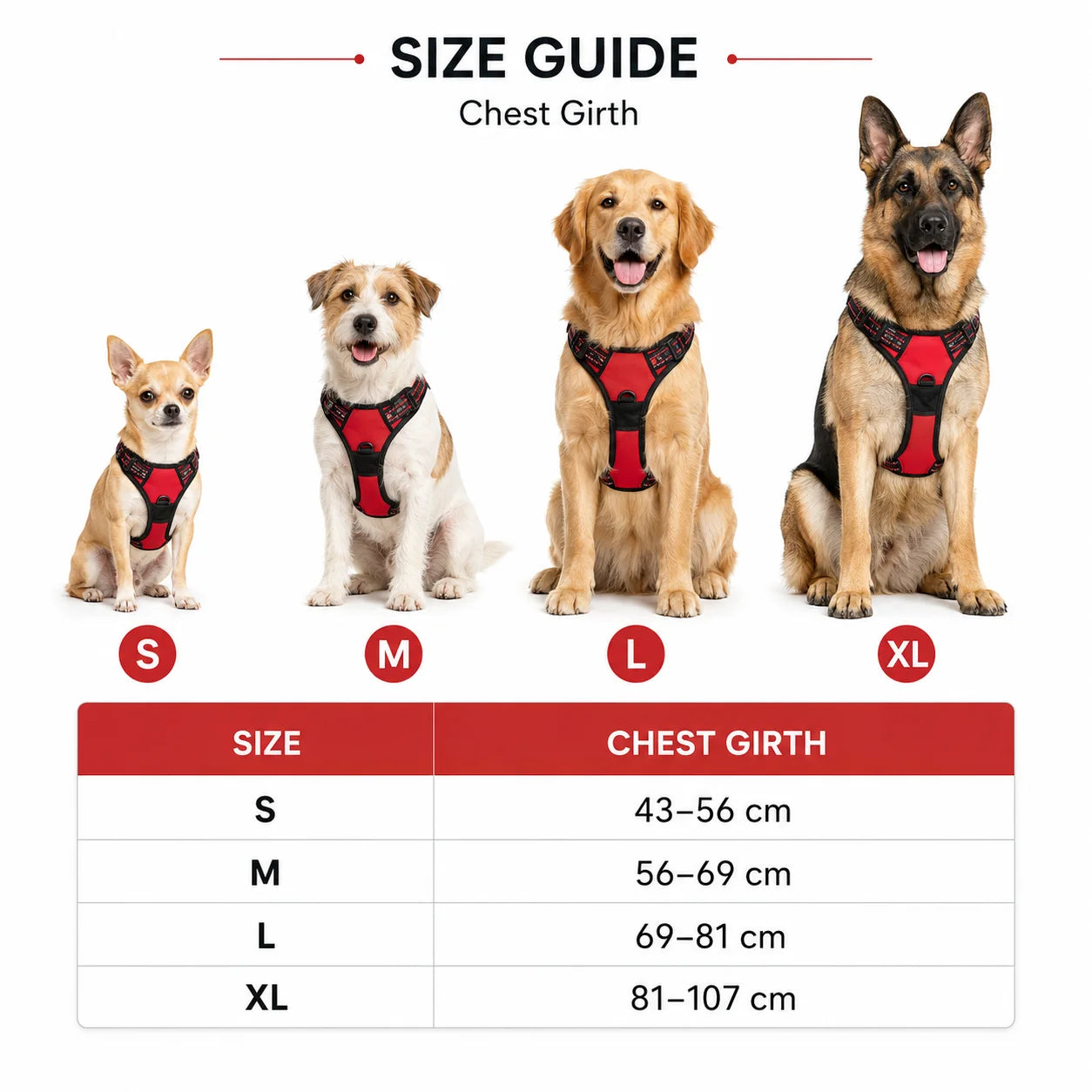 Ergonomisk hundesele – justerbar, slitesterk og komfortabel for alle hunder
