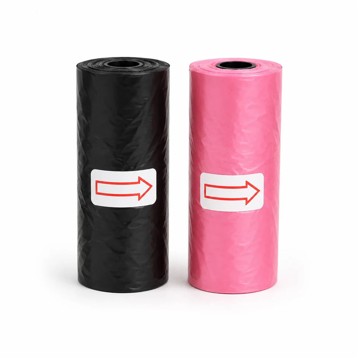 Svart & Rosa Hundbajspåsar 150-pack – 10 Rullar med Starka Påsar