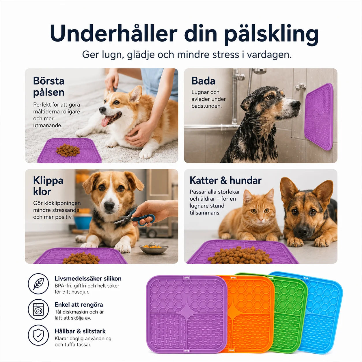 Slikkematte for hund og katt